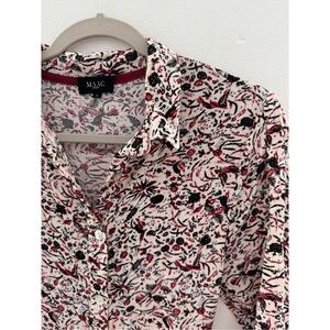 Women's Patterned Maxi Dress - Red and Black